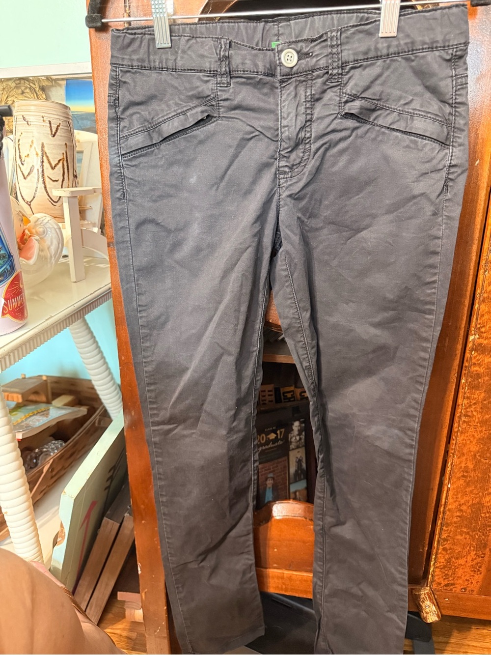 United Colors of Benetton Classic Youth age 11-12 Dark Gray Straight Jeans 2XL